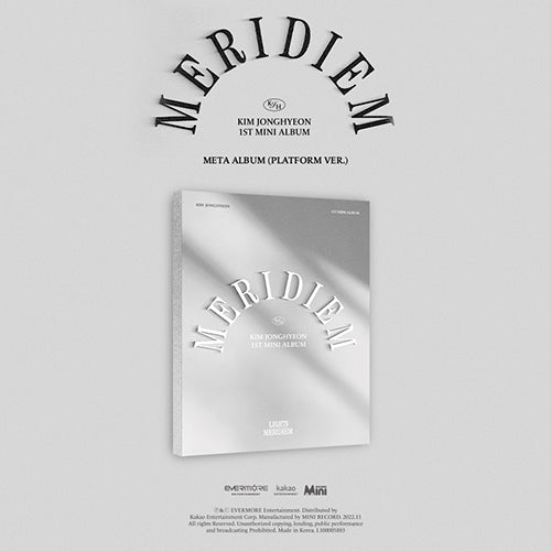 Kim Jong Hyeon MERIDIEM 1st Mini Album META Version - main image