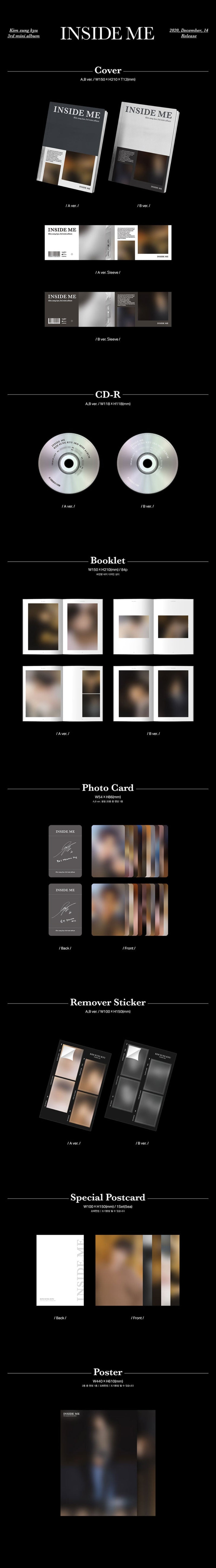 KIM SUNG KYU - INSIDE ME [3rd Mini Album]