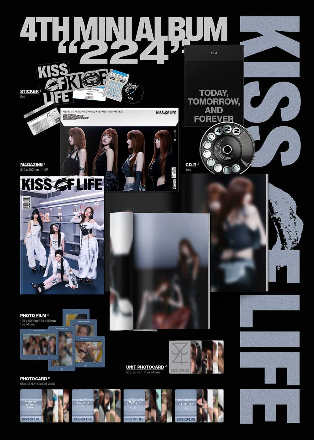 KISS OF LIFE - 224 [4th Mini Album - Magazine Ver.]