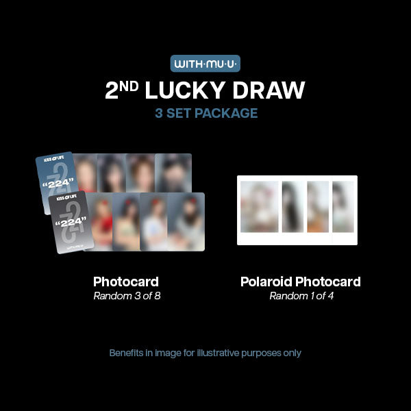 KISS OF LIFE 224 4th Mini Album Magazine Ver - Withmuu 2nd Lucky Draw Set POBs