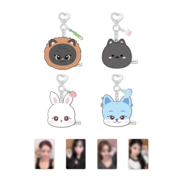 KISS OF LIFE Face Doll Keyring KISS OF LIFE THE 2ND ANNIVERSARY Official MD - main image