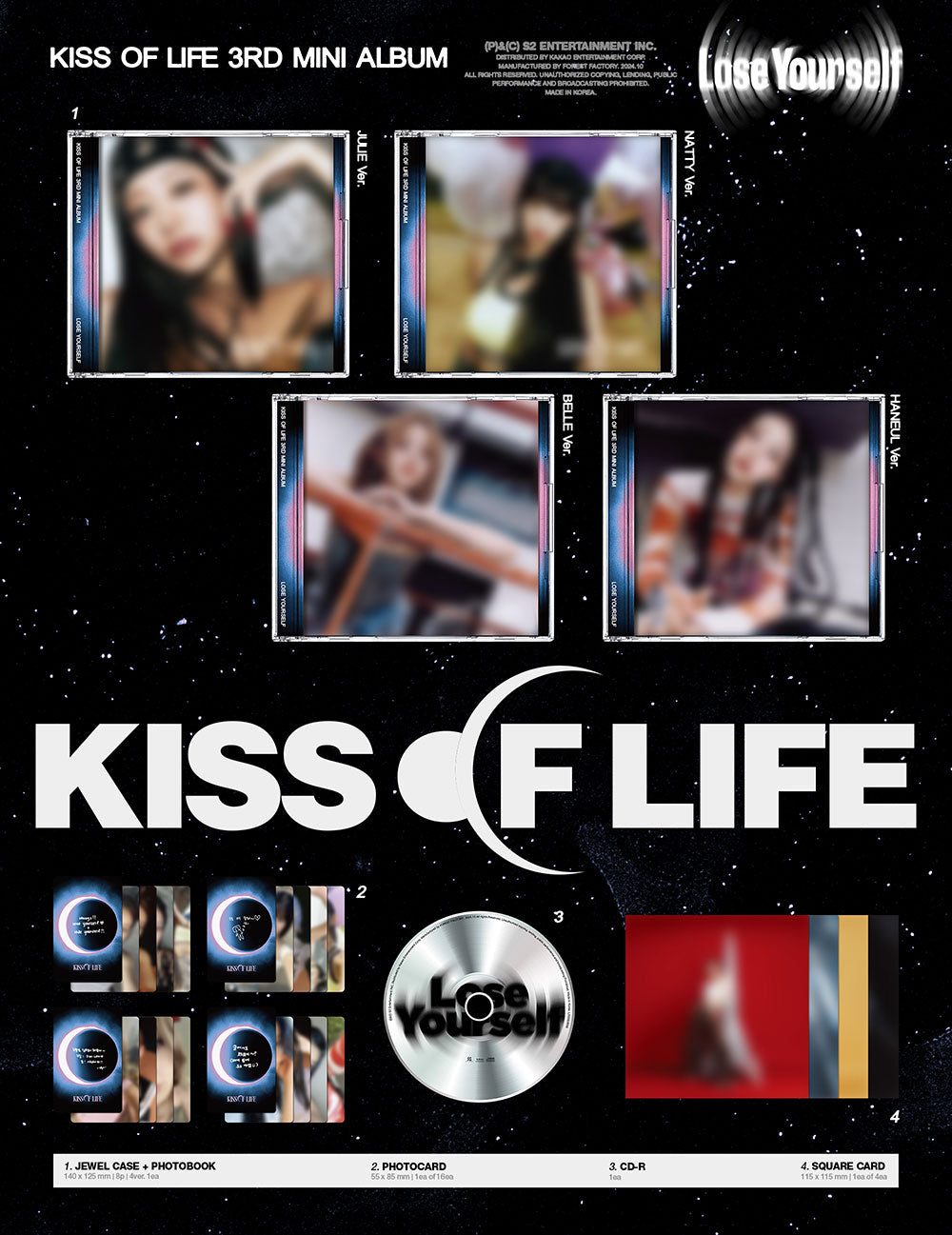 [PRE-ORDER] KISS OF LIFE - Lose Yourself [3rd Mini Album - Jewel Ver.]