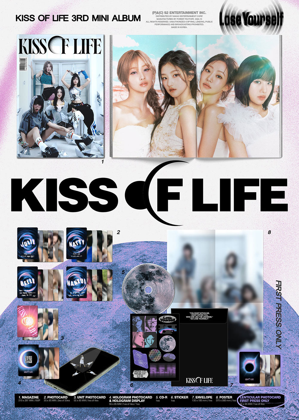 [PRE-ORDER] KISS OF LIFE - Lose Yourself [3rd Mini Album - Signed U.S. Exclusive Magazine Ver.]