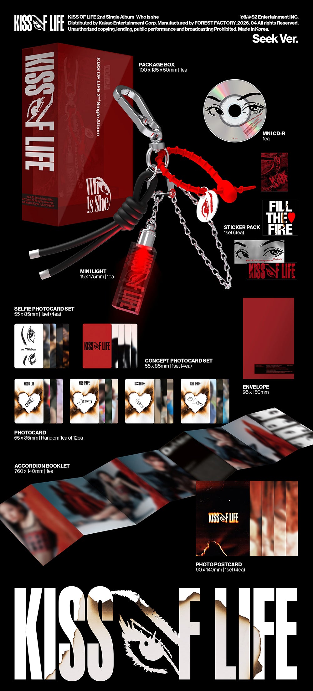 [PRE-ORDER] KISS OF LIFE - Who is she [2nd Single Album - Seek Ver.]