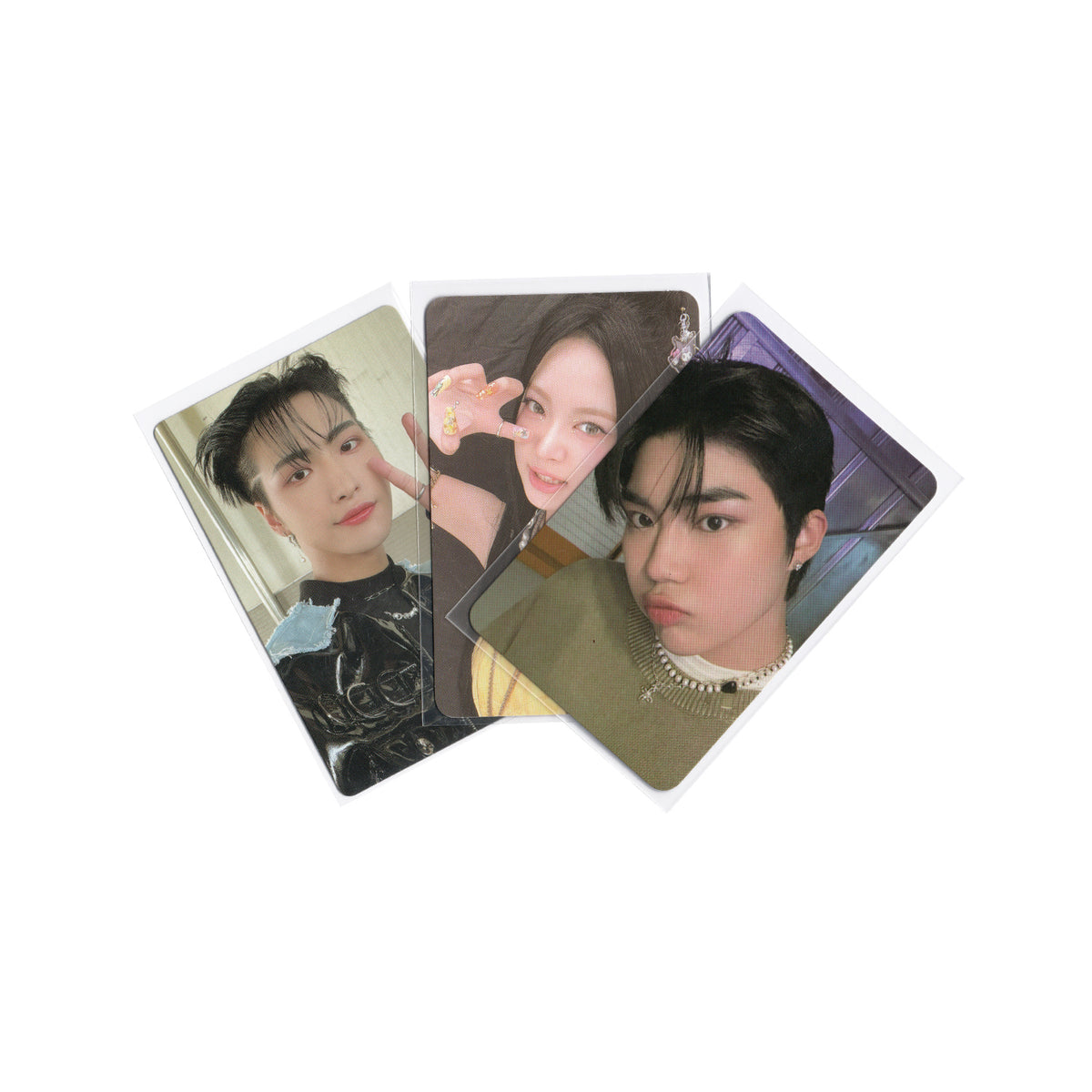 K PLACE Transparent Photocard Sleeves 100 Count 110 Microns image 3