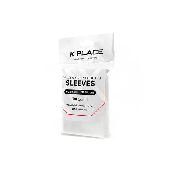 Transparent Photocard Sleeves, 60 x 90mm, 110 Microns [100 Count]