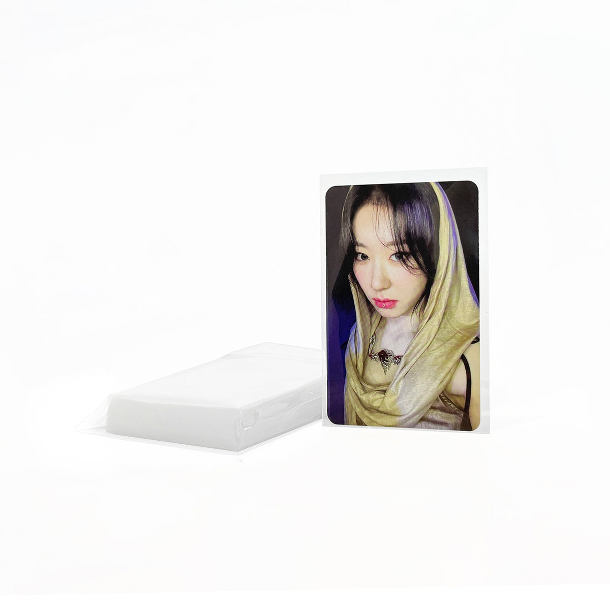 K PLACE Transparent Photocard Sleeves 100 Count 60 Microns image 2