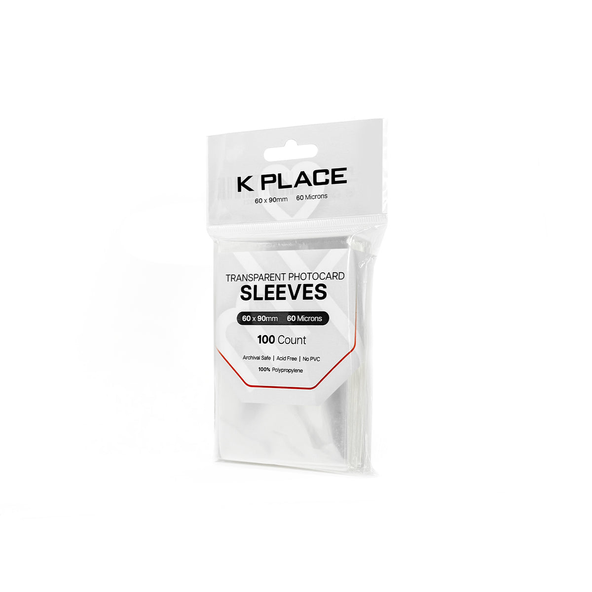 K PLACE Transparent Photocard Sleeves 100 Count 60 Microns main image