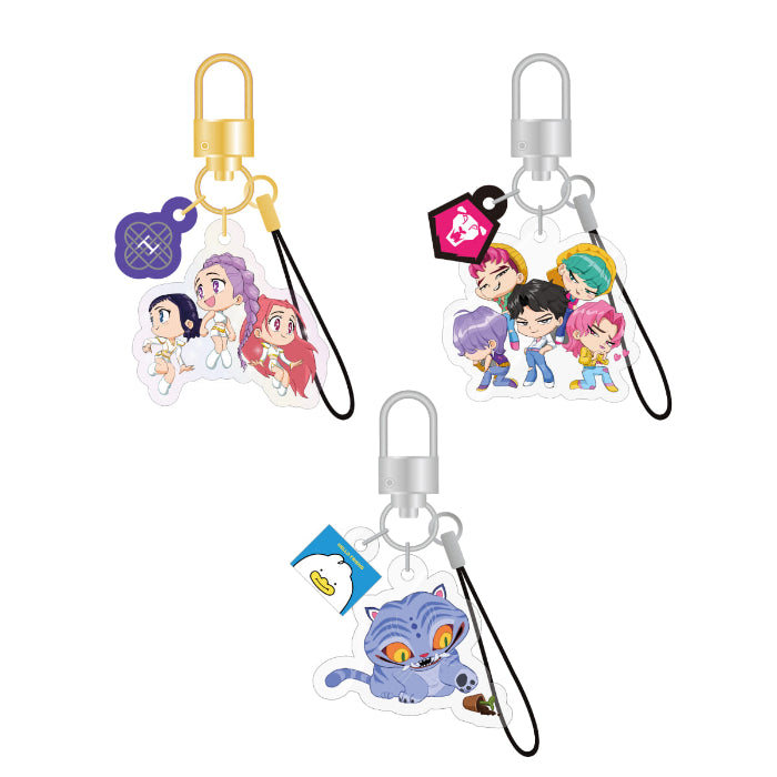 KPOP DEMON HUNTERS Official Light Stick Keyring Charm - main image