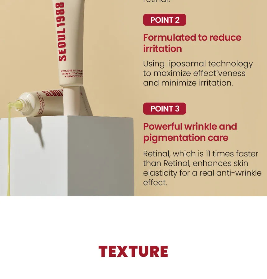 KSECRET - GLOBAL Eye Cream : Retinal Lipsome 4% + Fermented Bean gallery image 9