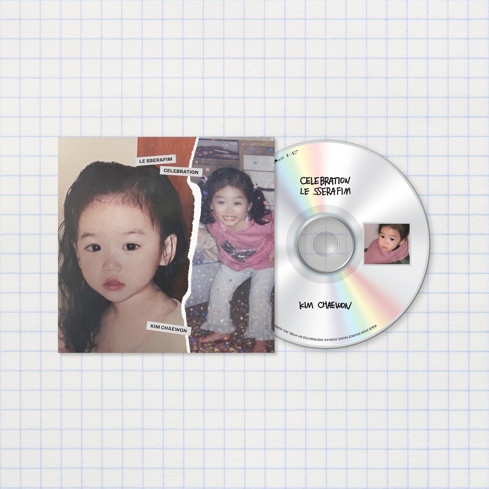 IZ*ONE（現LE SSERAFIM）CHAEWONver. CD 直筆サイン IZ*ONE [HEART*IZ] Chaewon Autographed Signed Album Both Set IZONE