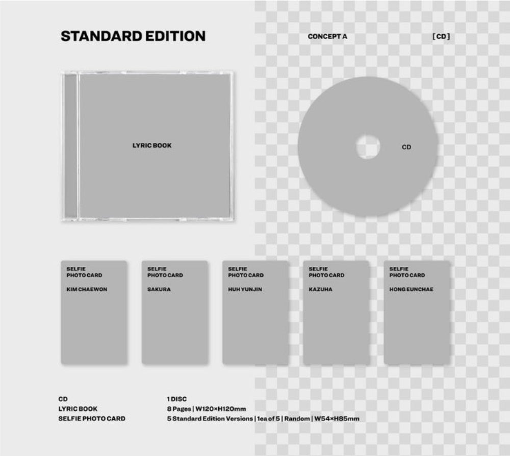 LE SSERAFIM - DIFFERENT [4th JP Single Album - Regular LE SSERAFIM - DIFFERENT [4th JP Single Album - Regular