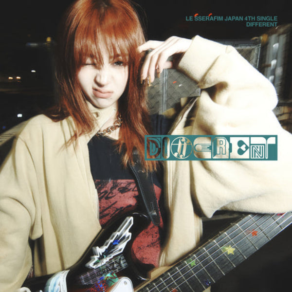 LE SSERAFIM DIFFERENT 4th JP Single Album Solo Jacket Version - Huh Yunjin Version