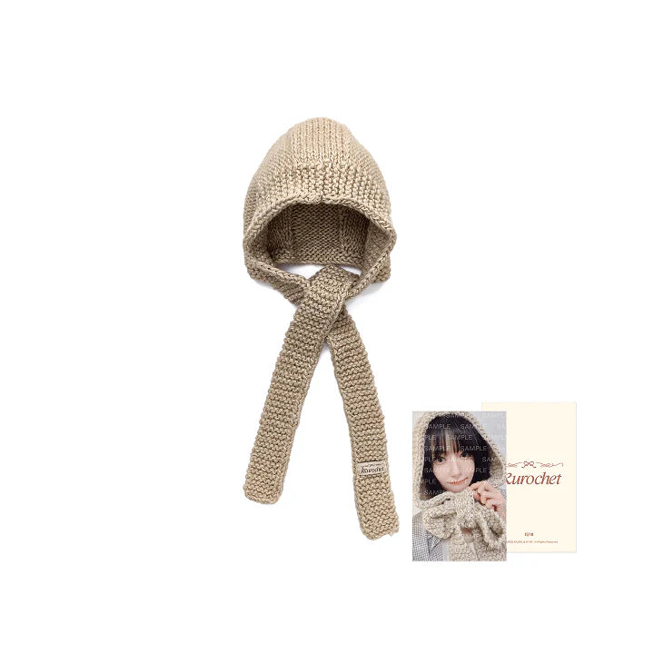 LE SSERAFIM FIMS CLUB Hooded Scarf KKUROCHET by SAKURA 2nd Official MD - main image