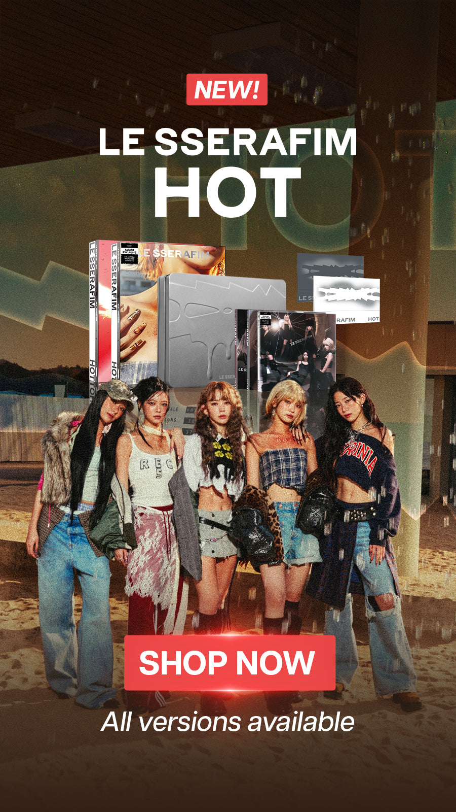LE SSERAFIM HOT Banner Mobile