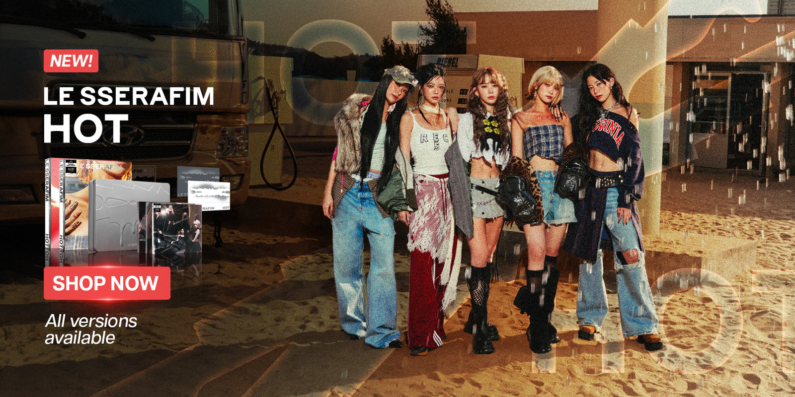 LE SSERAFIM HOT Banner