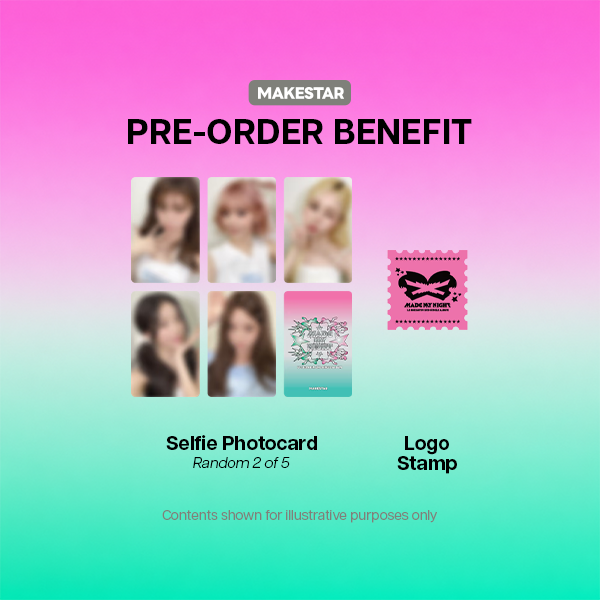 LE SSERAFIM Made My Night 2nd Single Album CHEMICAL NIGHT Ver - MAKESTAR POBs