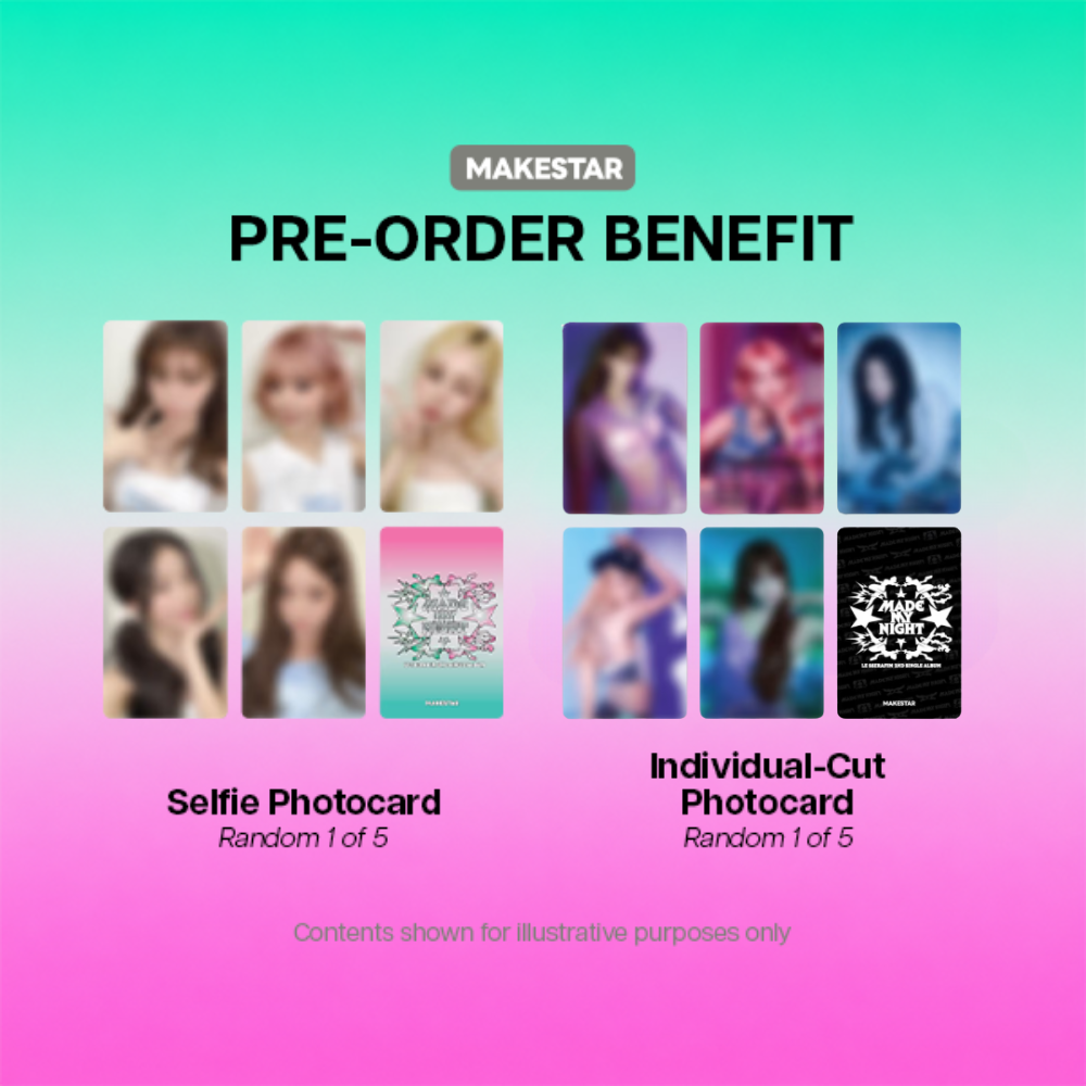 LE SSERAFIM Made My Night 2nd Single Album COMPACT Ver - MAKESTAR POBs