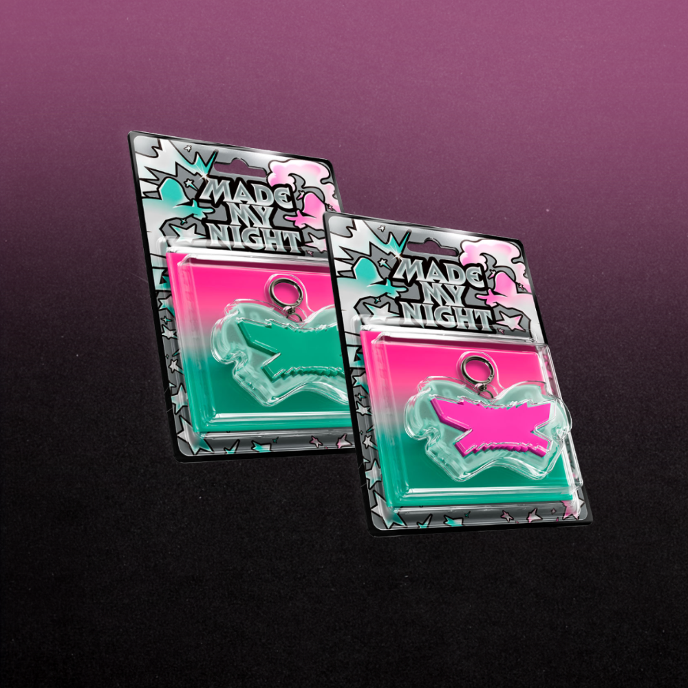 LE SSERAFIM Made My Night 2nd Single Album Glow Clicker Keychain Ver - Main Image