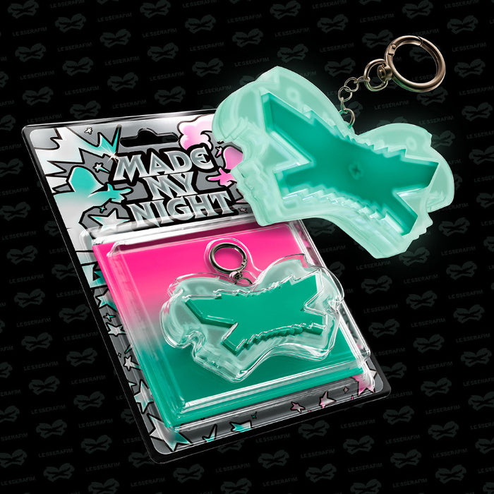 LE SSERAFIM Made My Night 2nd Single Album Glow Clicker Keychain Ver MINT Ver - main image