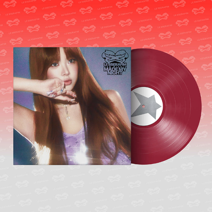 LE SSERAFIM Made My Night 2nd Single Album Vinyl Ver WARM RED Ver - main image