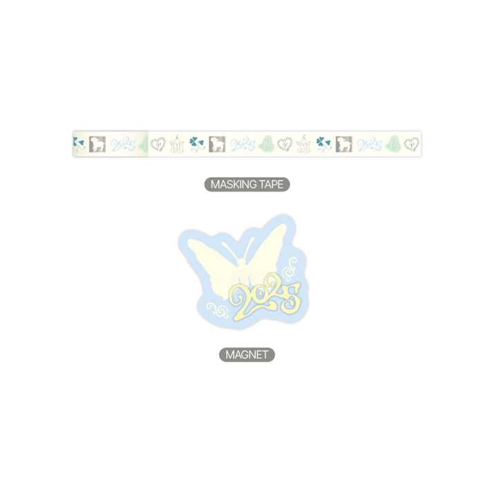 LE SSERAFIM Masking Tape and Magnet Set 2025 Seasons Greetings POP UP Official MD - main image