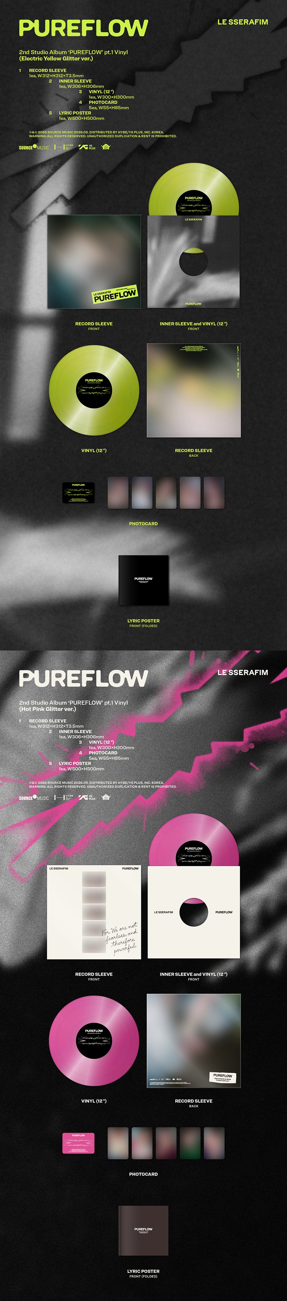 [PRE-ORDER] LE SSERAFIM - PUREFLOW pt.1 [2nd Album - Vinyl Ver.]