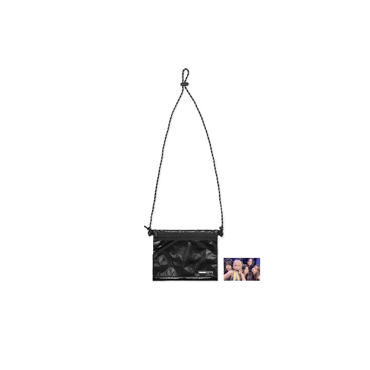 LE SSERAFIM Sacoche Bag Black EASY CRAZY HOT 2025 TOUR Official MD - main image