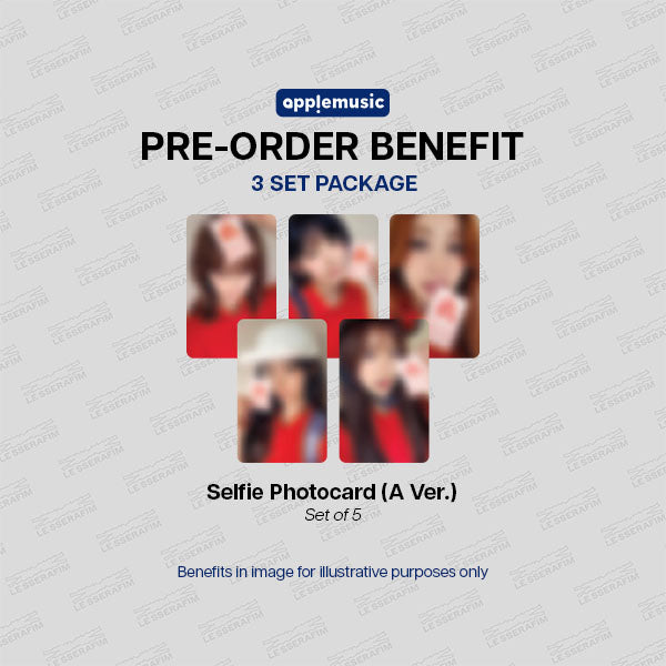 LE SSERAFIM SPAGHETTI 1st Single Album - Apple Music POBs Set