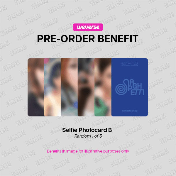 LE SSERAFIM SPAGHETTI 1st Single Album COMPACT Ver - Weverse POBs