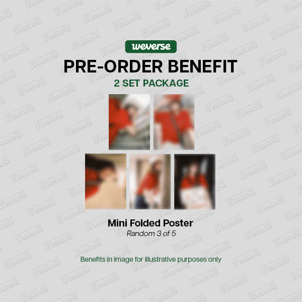  LE SSERAFIM SPAGHETTI 1st Single Album Weverse Albums Ver - POBs Set