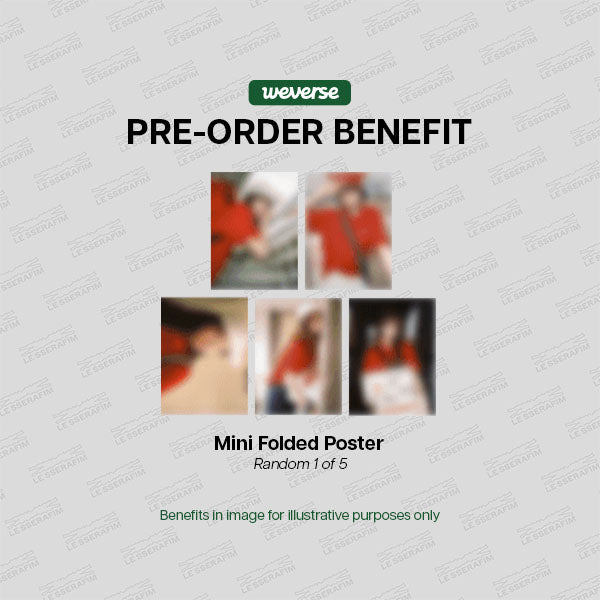  LE SSERAFIM SPAGHETTI 1st Single Album Weverse Albums Ver - POBs