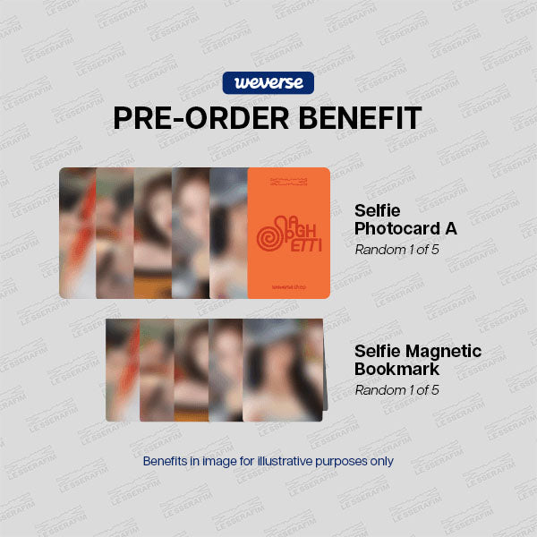 LE SSERAFIM SPAGHETTI 1st Single Album - Weverse POBs