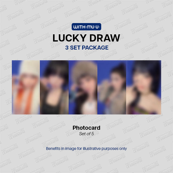 LE SSERAFIM SPAGHETTI 1st Single Album - Withmuu Lucky Draw Set