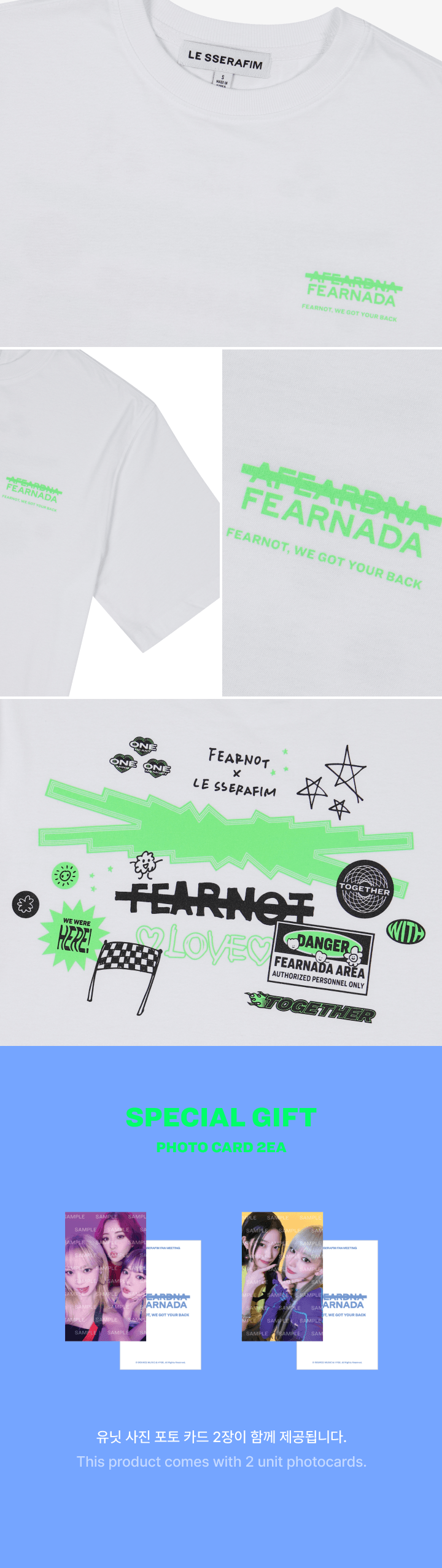 LE SSERAFIM - S/S T-Shirt [2024 Fan Meeting 'FEARNADA' Official MD