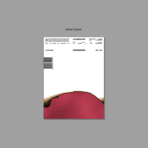 LE SSERAFIM UNFORGIVEN 1st Studio Album - 3 variations - Dewy Sage Version