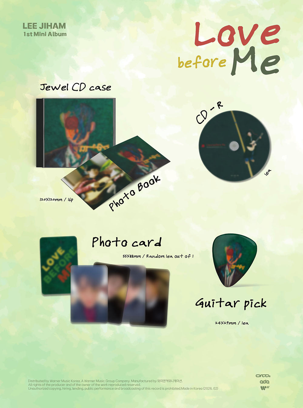 LEE JIHAM - Love before Me [1st Mini Album]