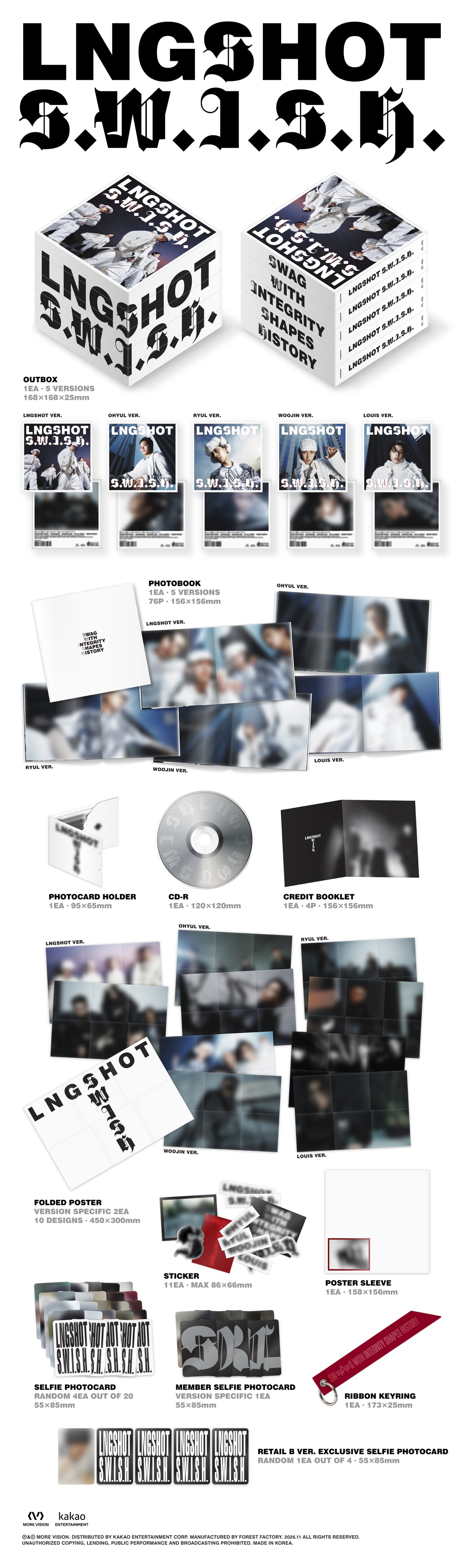 [PRE-ORDER] LNGSHOT - S.W.I.S.H. [EP - Standard U.S. Ver.] gallery image 1