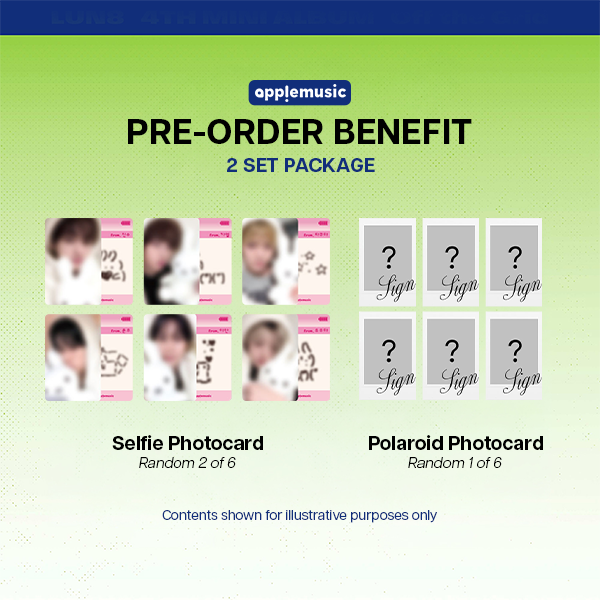 LUN8 - Off the Grid 4th Mini Album Apple Music POBs Set