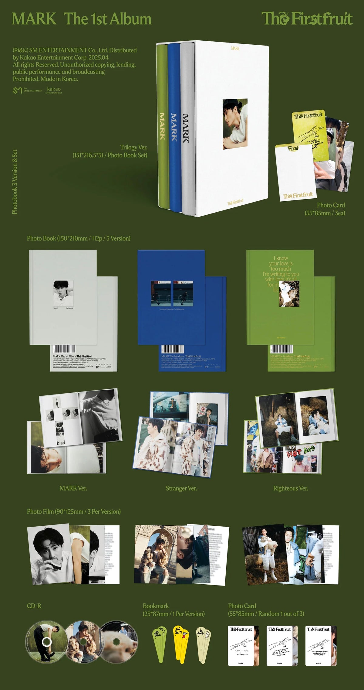 MARK - The Firstfruit [1st Album - Trilogy Ver.] - K PLACE