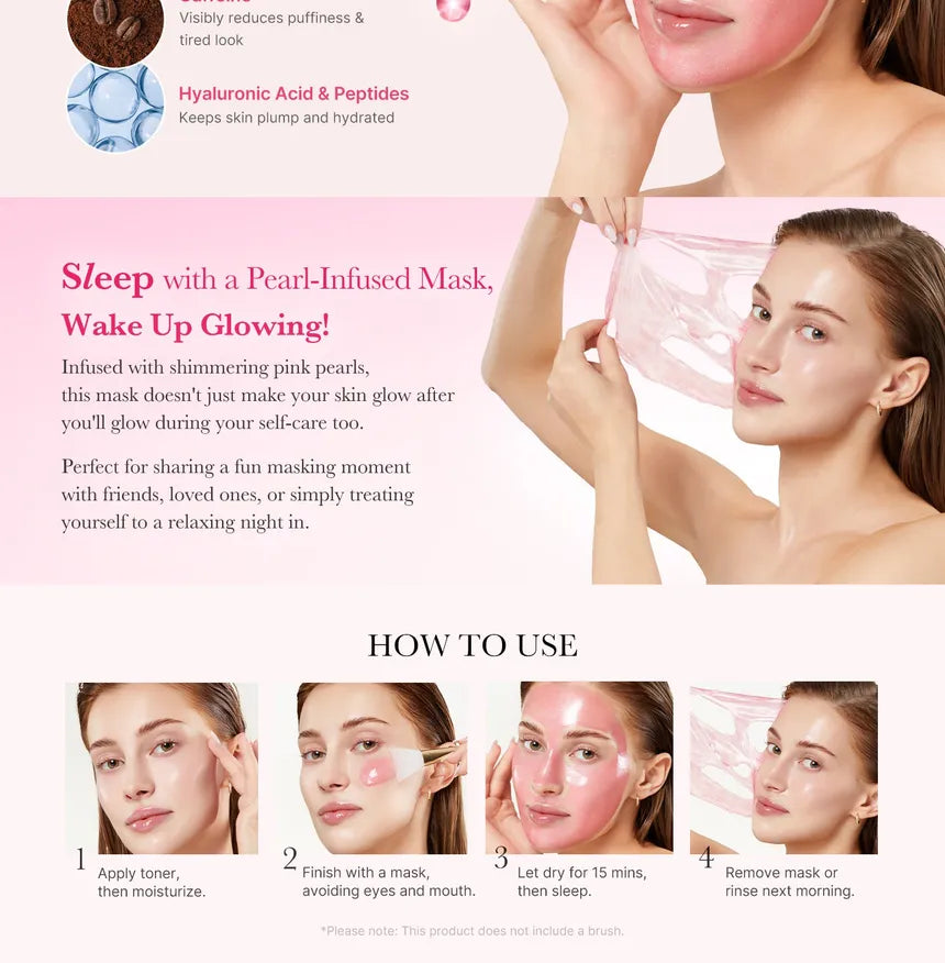 medicube - PDRN Pink Caffeine Night Wrapping Mask gallery image 2