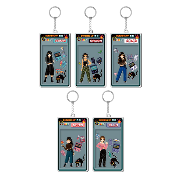 MEOVV Shaker Keyring BURNING UP Official MD - Main Image