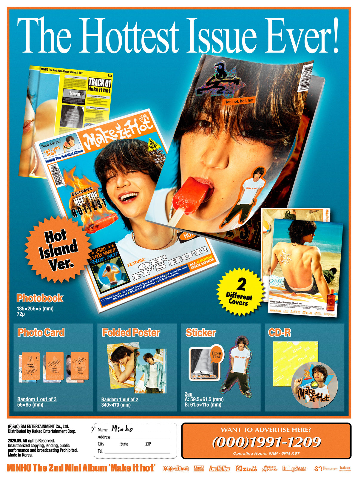 MINHO - Make it hot [2nd Mini Album - Hot island Ver.] gallery image 1