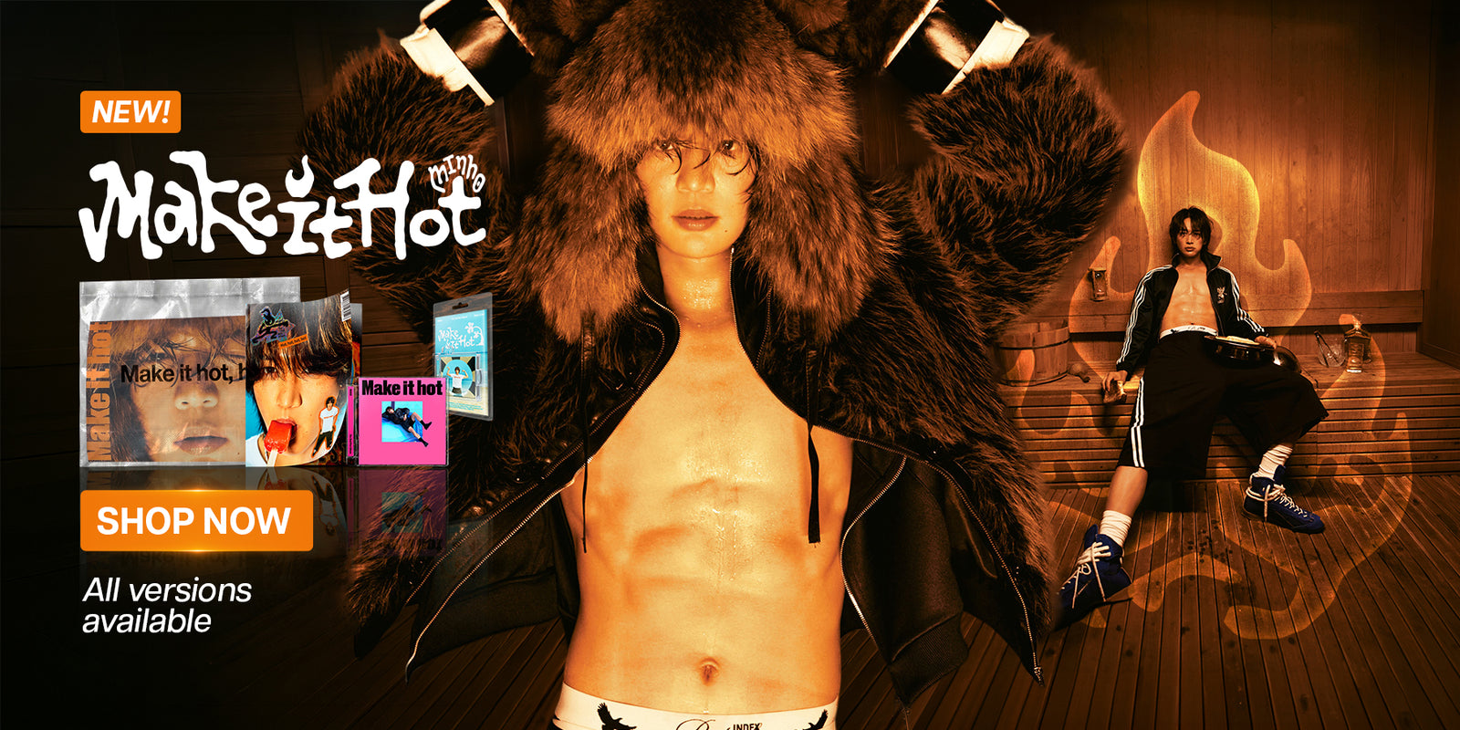 MINHO Make it hot Album - Banner