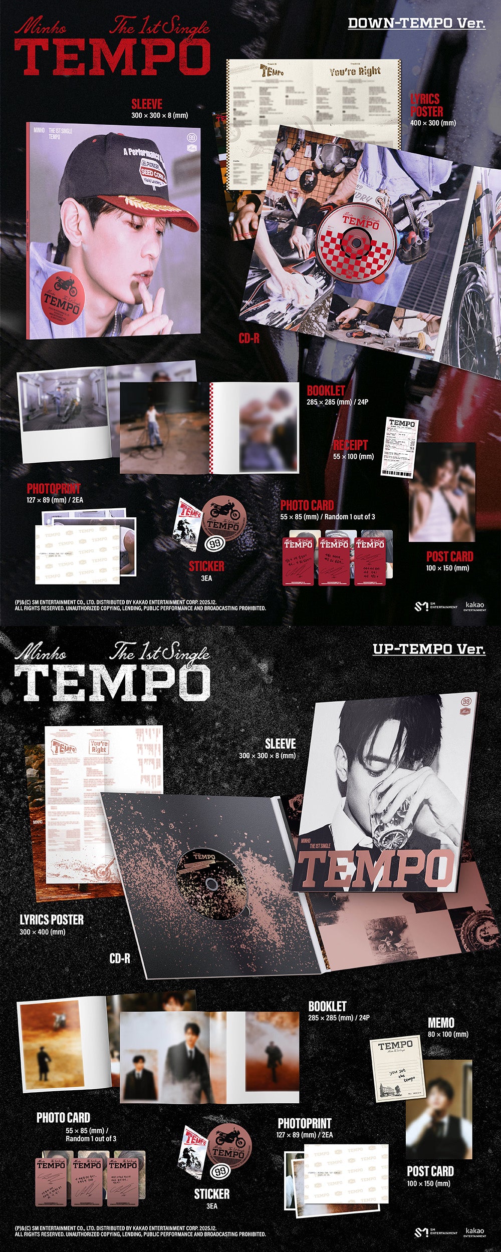 MINHO - TEMPO [1st Single Album] - K PLACE