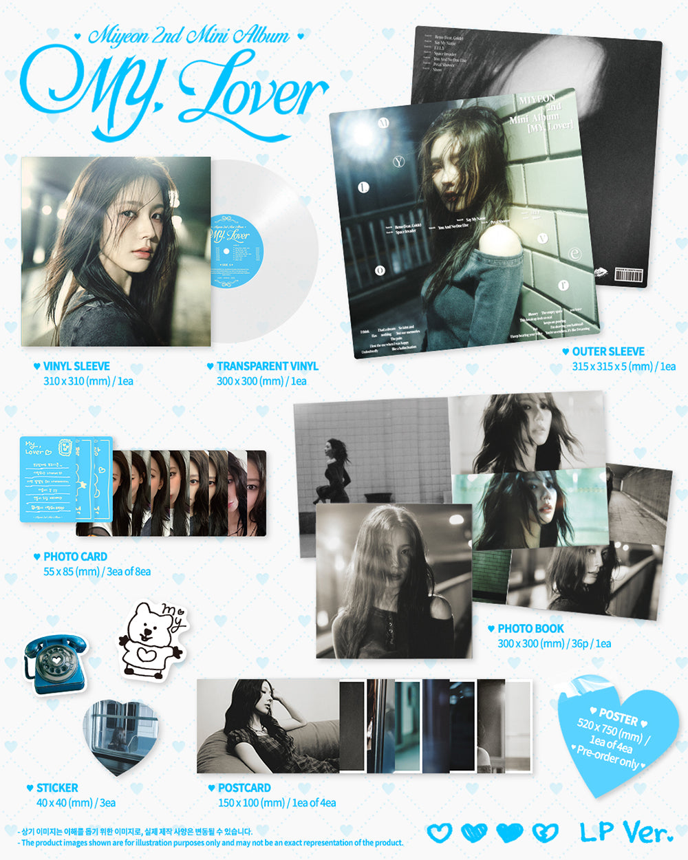 MIYEON - MY, Lover [2nd Mini Album - LP Ver.]