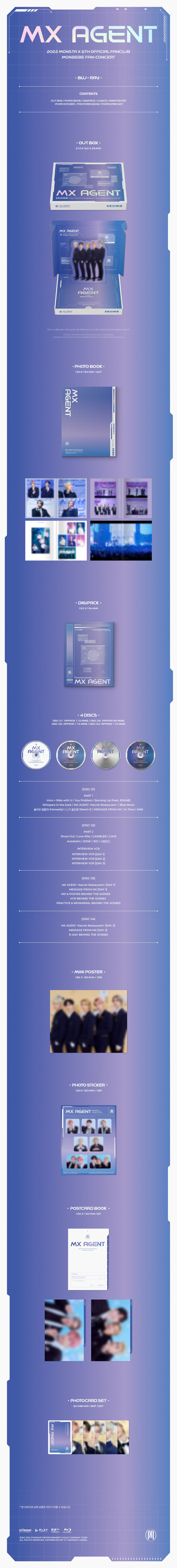 MONSTA X - MX AGENT [2022 6th Official Fanclub MONBEBE Fan-Concert - Blu-ray]