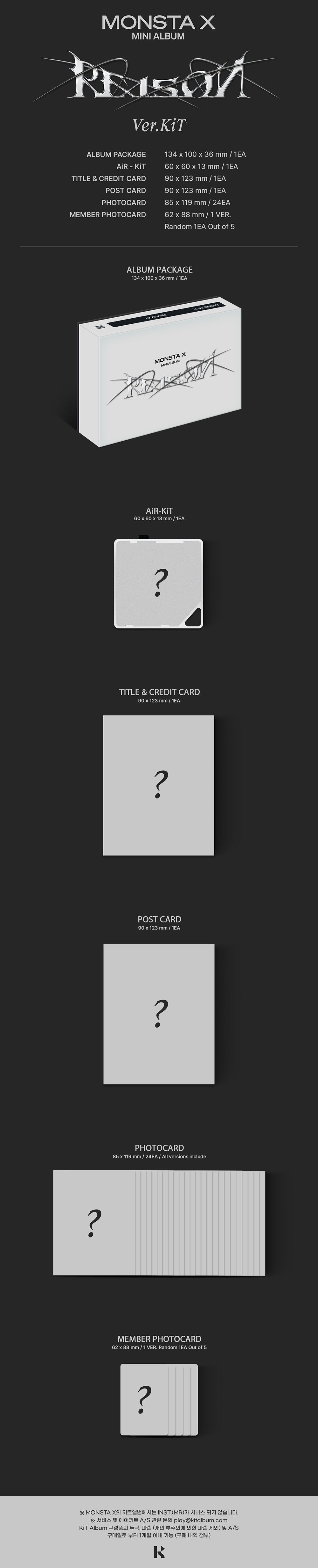 MONSTA X - REASON [12th Mini Album - KiT Ver.]
