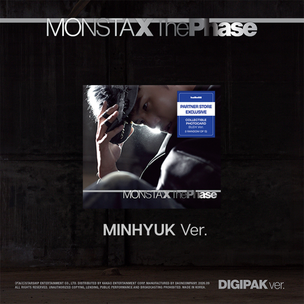 MONSTA X The Phase EP Album PARTNER STORE Digipack Exclusive Ver - MINHYUK Ver - Main Image