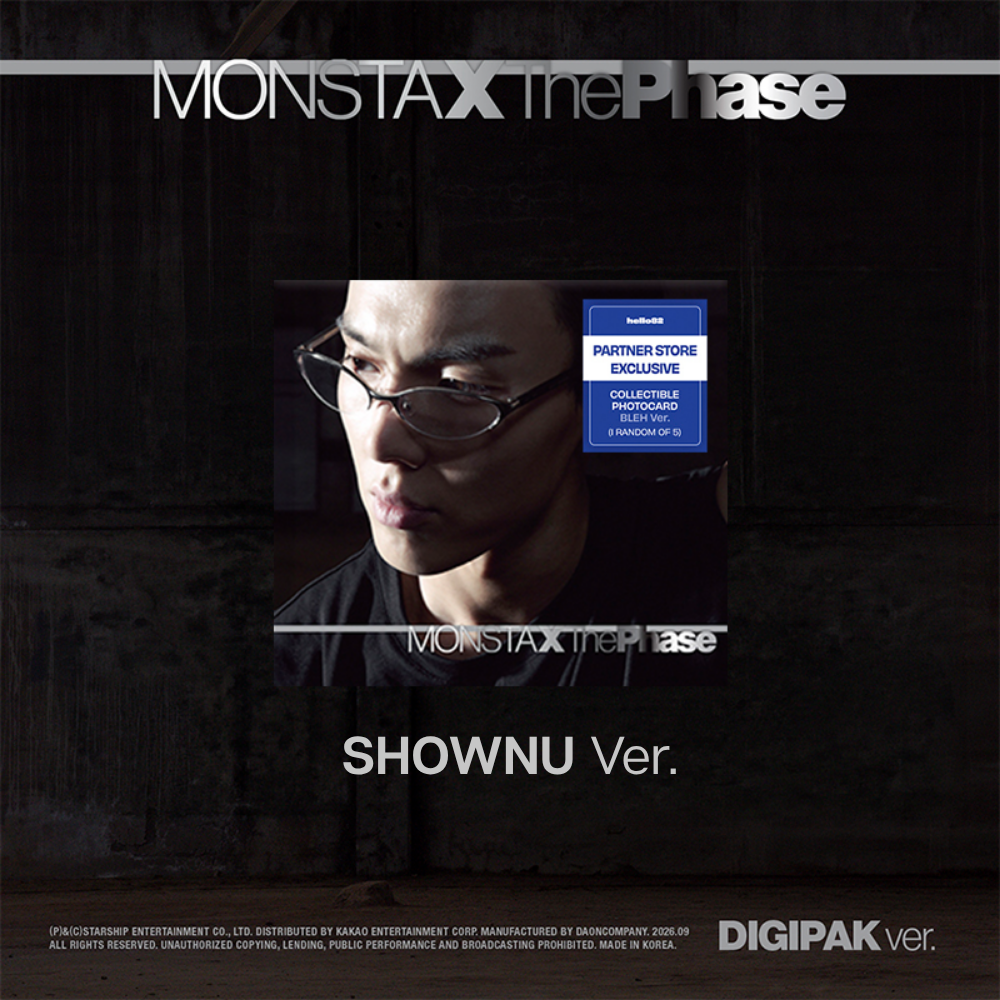 MONSTA X The Phase EP Album PARTNER STORE Digipack Exclusive Ver - SHOWNU Ver - Main Image